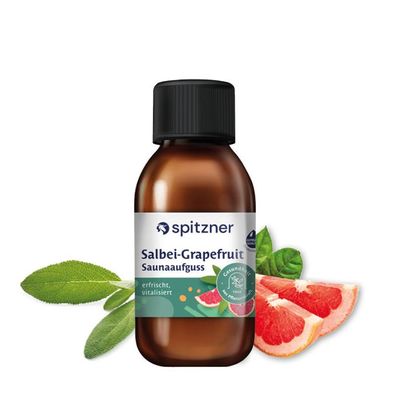 Spitzner Saunaaufguss Salbei-Grapefruit 125 ml Wellness Sauna Aufguss Wellnessaufgus