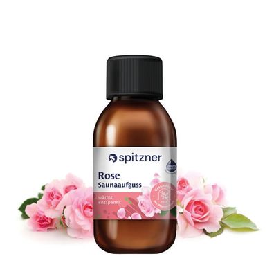 Spitzner Saunaaufguss Rose 125 ml Wellness Sauna Aufguss Wellnessaufguss