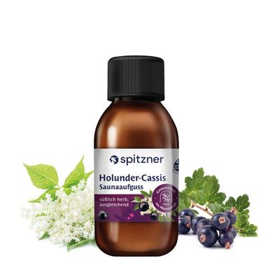 Spitzner Saunaaufguss Holunder-Cassis 125 ml Wellness Sauna Aufguss Wellnessaufguss