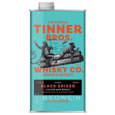 Tinner Bros Black Spiced Liqueur with Whisky 0,7 l