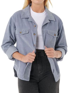 RIP CURL Women Cord Hemd Stevie Cord blue grey - Größe: L