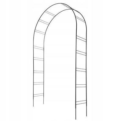 KADAX Rosenbogen für Kletterpflanzen, Pergola, Schwarz, 150 x 255 cm