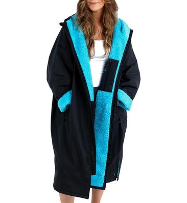 Dryrobe Mantel Advance black blue - Größe: Small