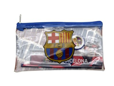 FC Barcelona Federmäppchen mit Schulmaterial für Kinder