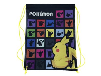 Pokémon Turnbeutel 40 × 31 × 1 cm Sportbeutel Kinder mit Kordelzug für Schule