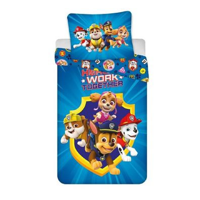 Paw Patrol Bettwäsche-Set – 1x Deckenbezug 140x200 & 1x Kissenbezug 65x65 cm für
