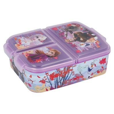 Disney Frozen Kinder Brotdose – Lunchbox mit 3 Fächern & tollem Design