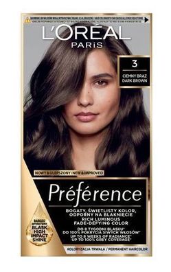 L'Oreal Paris Preference Haarfarbe 3.0 Brasilia Pflegeintensiv