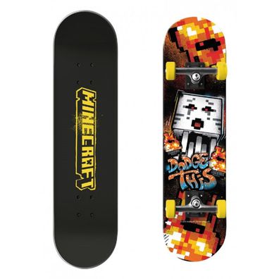 Minecraft Skateboard 79 x 20 x 10 cm mit PU Rollen 92A ABEC 11 Lager