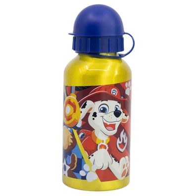Paw Patrol Trinkflasche – Aluminium, 400 ml, mit Sicherheitsverschluss