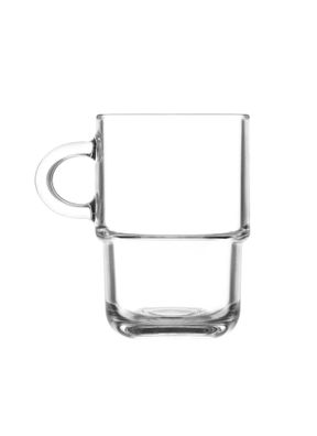 LAV Odin Gläser-Set mit Henkel – 6-teilig, 350 ml , Stapelbar - 8 x 11,5 cm