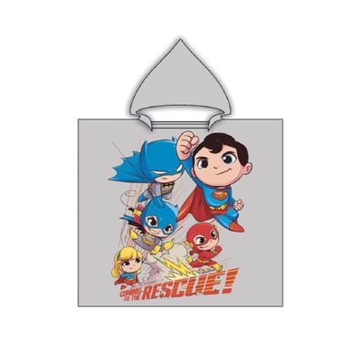 DC Comics Badeponcho für Kinder – Kuschelig & schnelltrocknend, 55x110 cm