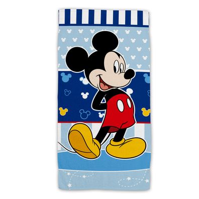 Disney Mickey Mouse Baumwolle Strandtuch Frottee Badetuch mit Premium Druck, 70x14