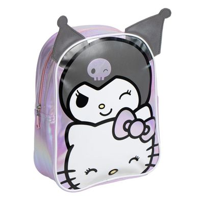 Hello Kitty Kinder Rucksack 32 × 26 × 4 cm leichter Freizeitrucksack mit Frontmotiv