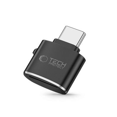 Tech-Protect UltraBoost Adapter microSD-Kartenleser mit USB-C – Schwarz