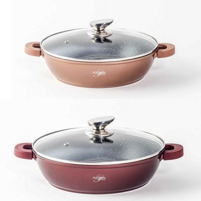 WOK Servierpfanne Schmorpfanne/ Niedrigtopf/ Servierpfanne Kochtopf