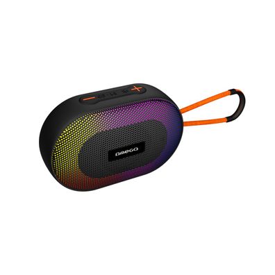 OMEGA Lautsprecher Bluetooth V5.1 5W RMS RGB Elipse-Gurt