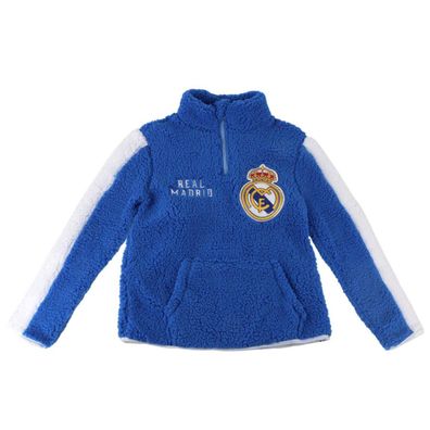 Real Madrid Sweatshirt Kinder Sherpa Fleece Pullover warm