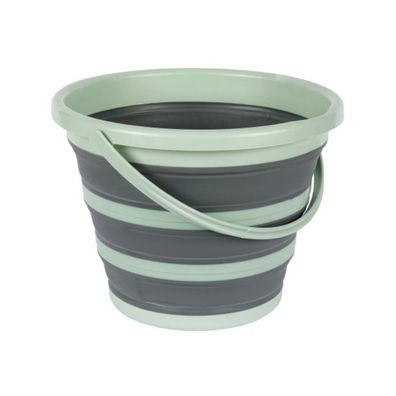 Multifunktionseimer aus Kunststoff, Eimer - Platzsparend & Faltbar, 10 L, Mint-Dun
