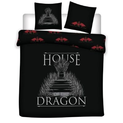 Game of Thrones Doppelbettwäsche Set – 1x Deckenbezug 240x220 & 2x Kissenbezüge