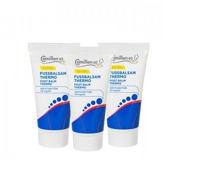 Camillen 60 Fussbalsam Thermo, 3 x 30 ml