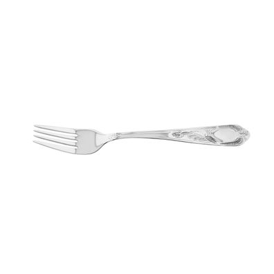 Rococo 6-teiliges Tafelgabel-Set aus hochwertigem 18/10-Edelstahl - Silber