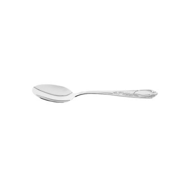 Rococo 6-teiliges Esslöffel-Set aus hochwertigem 18/10-Edelstahl - Silber
