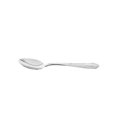 Rococo 6-teiliges Kaffeelöffel-Set aus hochwertigem 18/10-Edelstahl - Silber