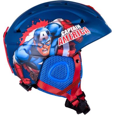 Captain America Skihelm Kinder ab 6 Jahren Snowboardhelm Größe M 55–58 cm