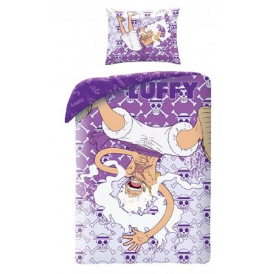 One Piece Bettwäsche Set aus Mikrofaser Bettdeckenbezug 140 × 200 cm mit 70 × 90