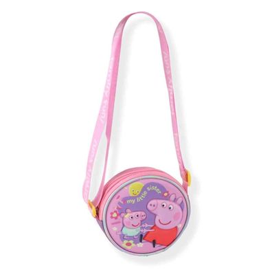 Peppa Pig Kinder Schultertasche 3D Design für Kleinigkeiten