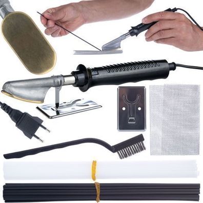 Rosfix Kunststoff-Schweißgerät Set – 230 mm Länge | mit PP-Stäben & Netz