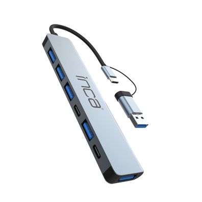 IUTP-7T USB-C Hub 5-in-1 Aluminium 100 W PD