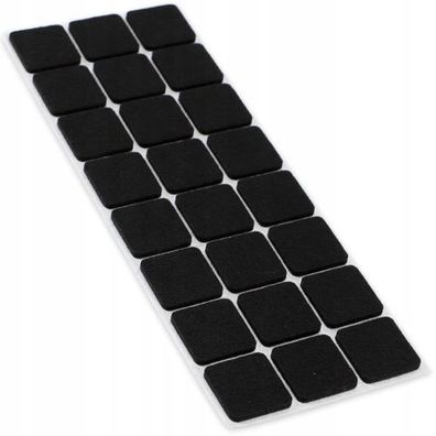 KADAX Filzgleiter zum Bodenschutz, quadratisch, Schwarz, 28 mm, 1 Stück