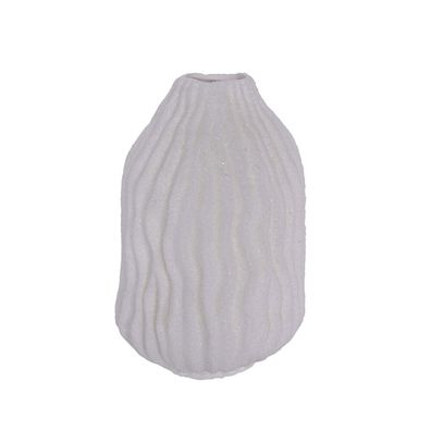 Sabbia Keramikvase 15 x 23 cm - feine Sandoptik im organischen Design