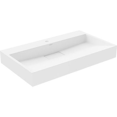 Mexen Ava Aufsatzwaschbecken aus konglomerat eine Öffnung 80 x 46 cm, Weiß - 23018001