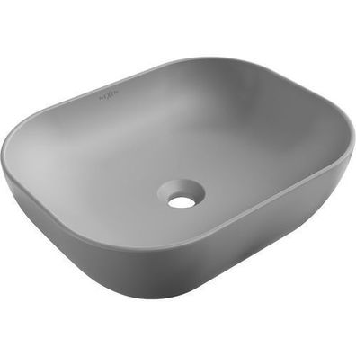 Mexen Rosa Aufsatzwaschbecken 50 x 40 cm Hellgrau matt - 21095061