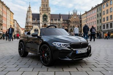 Elektro Kinderfahrzeug "BMW M5 Drift Version" - lizenziert - 2x 12V7A Akku, 2 Motoren