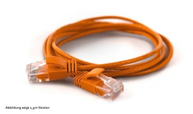 wantecWire Patchkabel CAT6A (rund 2,8mm) UTP orange 7,0m