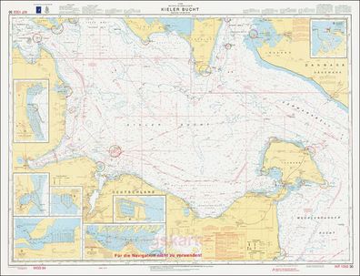 BSH SKS - Übungsseekarte D30 Kieler Bucht