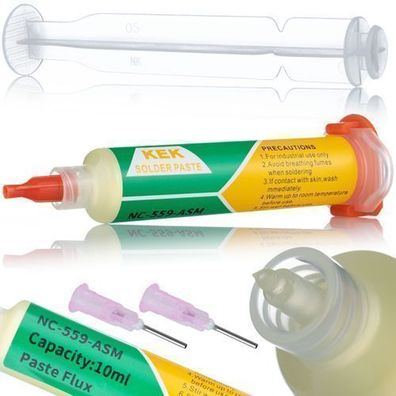 Rosfix Flussmittel NC-559-ASM – Gel Typ No-Clean | 10cc für BGA & SMD