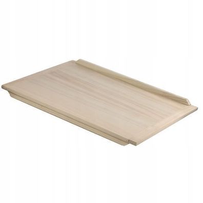 KADAX Holzbackbrett aus Pappelholz, Teigbrett, Backbrett, Beidseitig, 60x80cm
