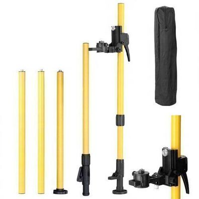 Rosfix Teleskopstange 455 cm – 1/4" Gewinde | Aluminium, 4 Segmente, Set