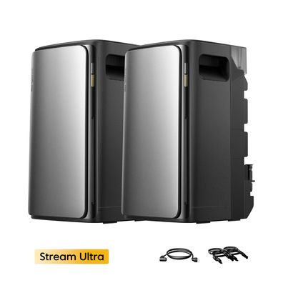 2 Stück EcoFlow STREAM Ultra All-in-One Speicher 3,84kWh LiFePO4 für Balkonkraftwerke