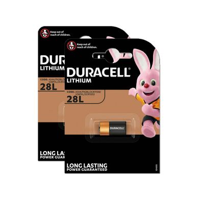 2x Duracell Batterie Lithium High Power 28L / PX28L / 2CR11108 6V Blister