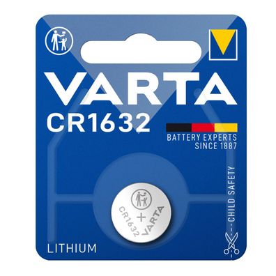 Varta CR 1632 DL1632 3V Lithium Batterie Knopfzelle 3,2 x 16mm Blister