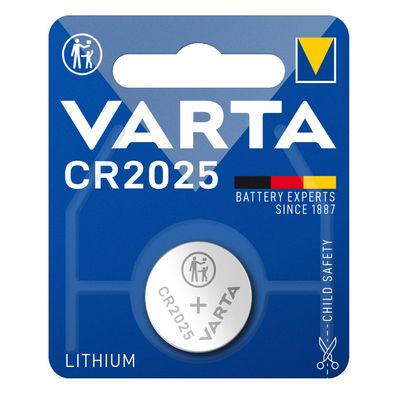 Varta CR2025 CR 2025 Knopfzelle Batterie 3V Blister Lithium