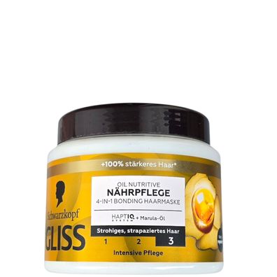 Schwarzkopf/Gliss "Oil Nutritive" 4in1 Bonding Haarmaske 400ml/Haarpflege