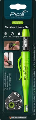 Pica Dry Longlife Automatic Pencil Tieflochmarker + Scriber Block Anzeichenhilfe