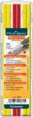 Pica BIG Dry 12 x Ersatzminen Sommer Set 8 x Gelb 4 x Rot